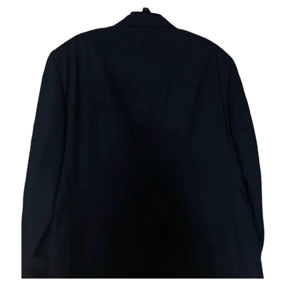 Vito‎ Rufolo Italy Vtg Wool Super 100s Suit Jacket Sport Coat Mens 44S Black
